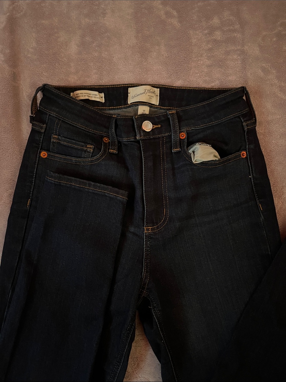Universal Thread Women's Skinny Jeans Dark Blue